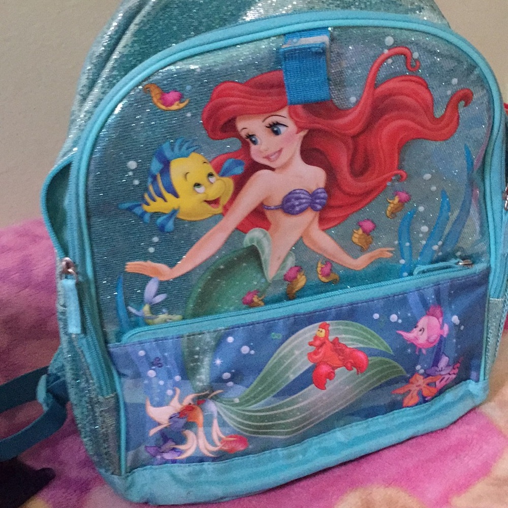 Ariel blue sparkling backpack
